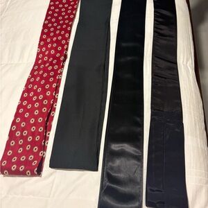 Ten Fabric and leather belts